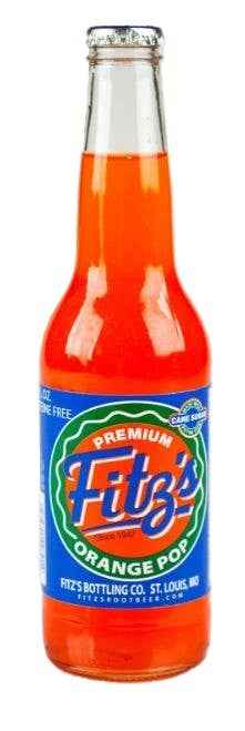 Fitz's Premium Orange Pop, 12ct Glass Bottle