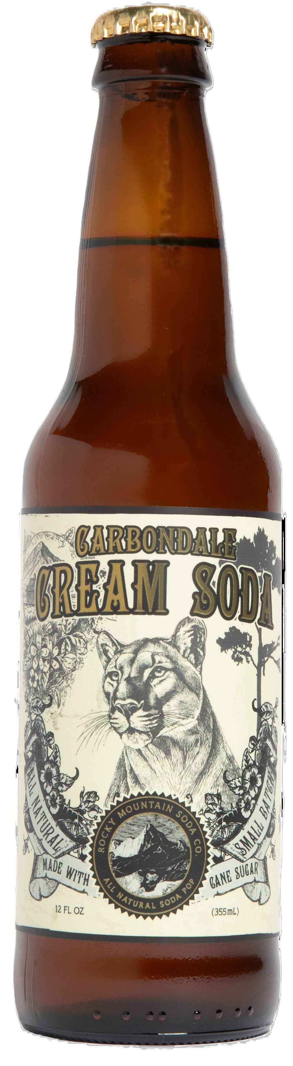 Rocky Mountain Soda, Carbondale Cream Soda 12ct Glass Bottle