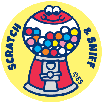 Bubble Gum Machine EverythingSmells Scratch & Sniff Stickers
