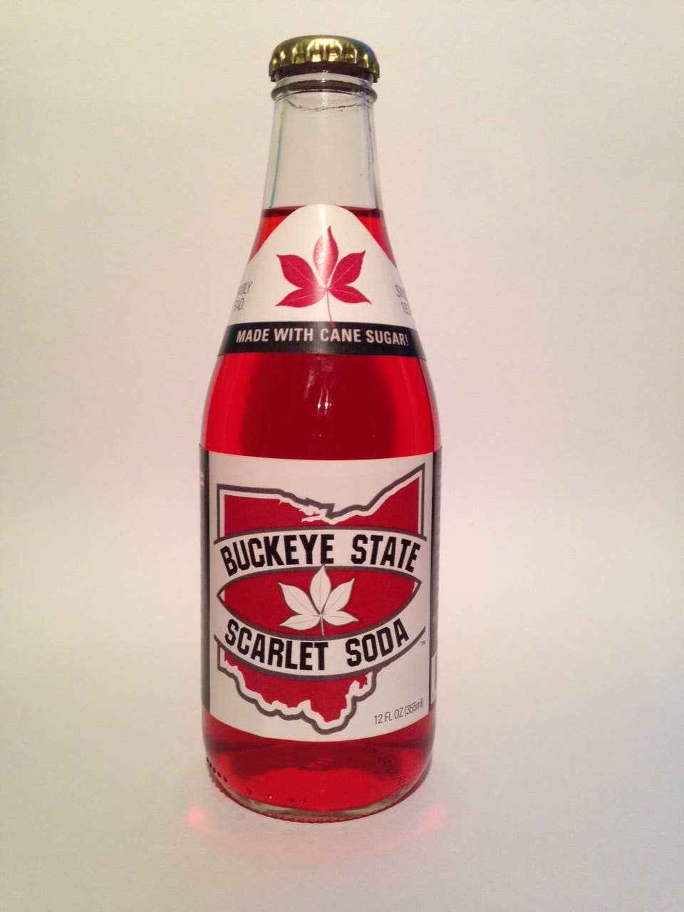 Buckeye State Scarlet Soda, 12ct Glass Bottles