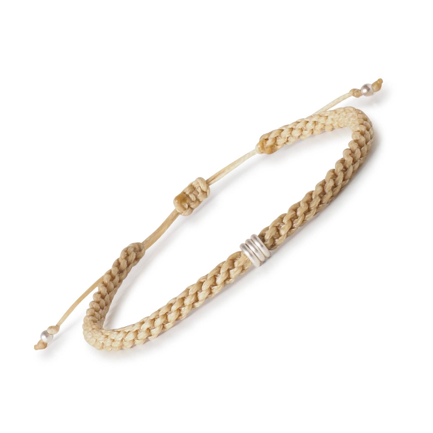 Men's Braided Bracelet | Rope Bracelet | Silver Bracelet |