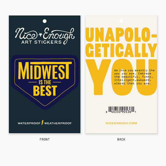 Midwest is the Best - 3â Art Sticker