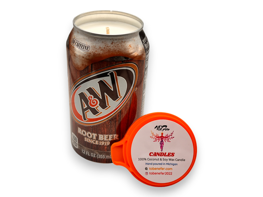 Soda Candle – Classic A&W Root Beer in Iconic Can