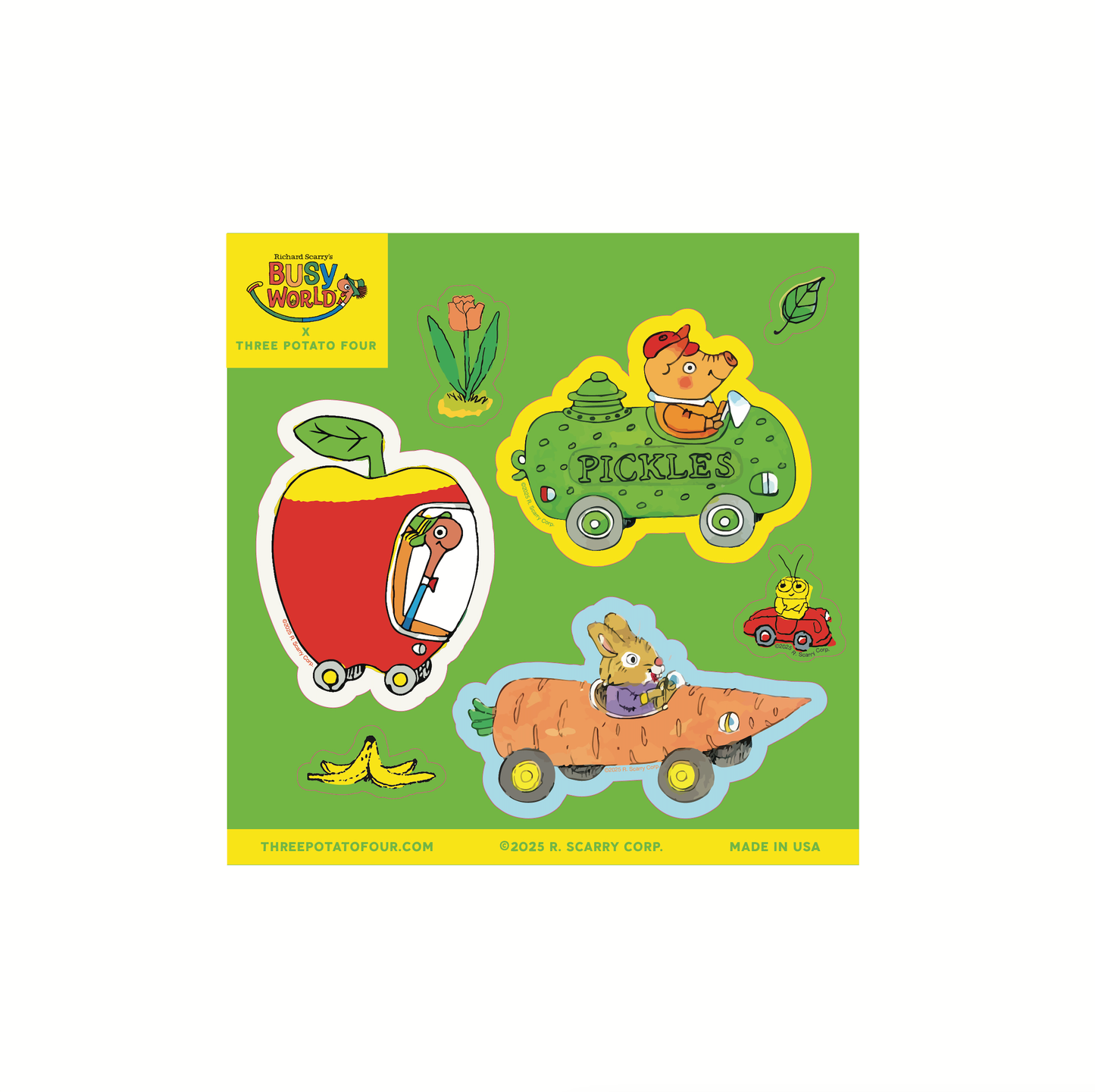 3P4 x Richard Scarry® - Sticker Sheet #1