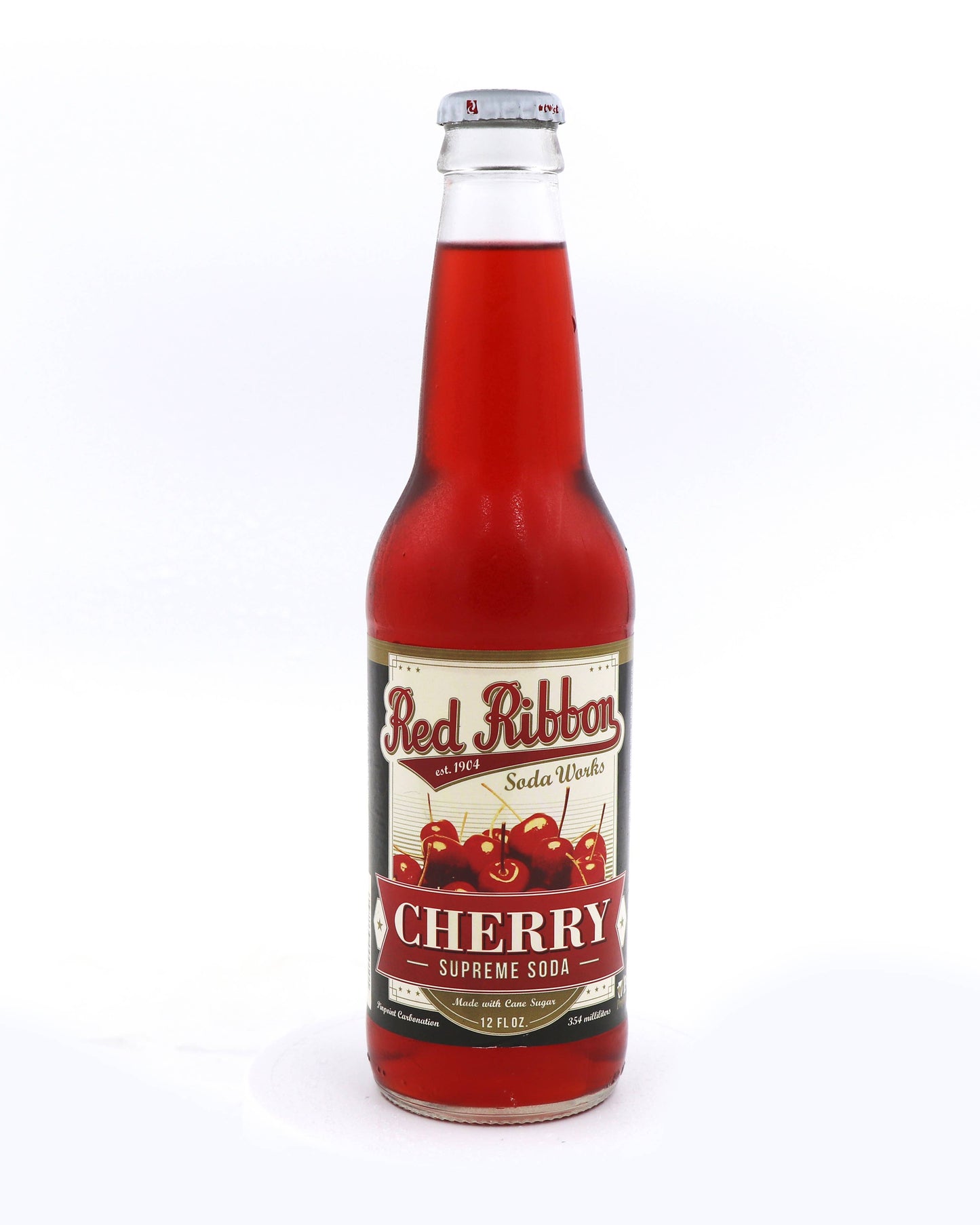 Red Ribbon Cherry Supreme Soda, 12 Fl oz