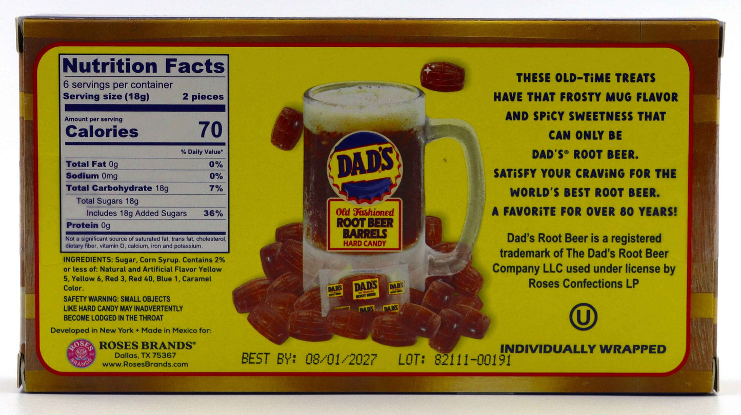 Dad's Root Beer Barrels Theater Box, 4oz, 12ct
