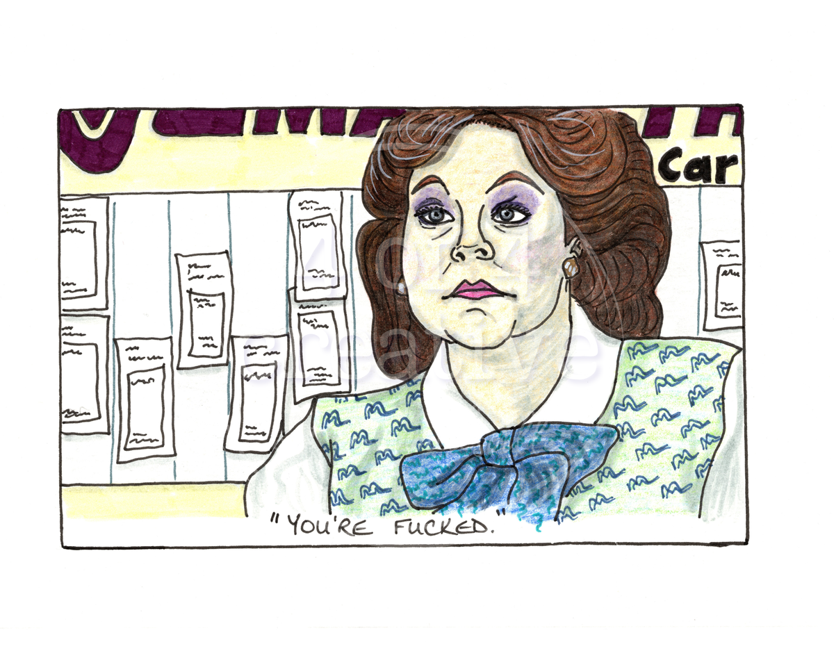 Planes, Trains & Automobiles Marathon Car Rental movie art