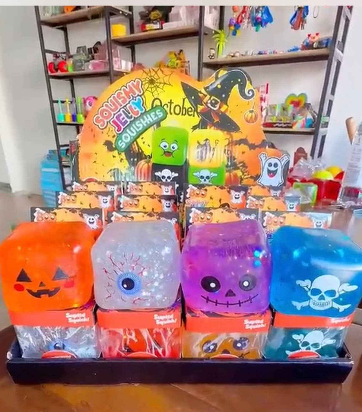 Halloween Maltose Cube Collection – 4 Assorted Designs