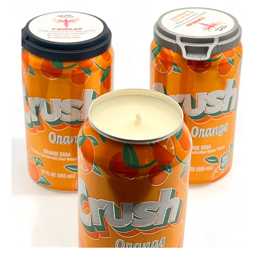 Orange Crush Can Candle | 12 oz Can