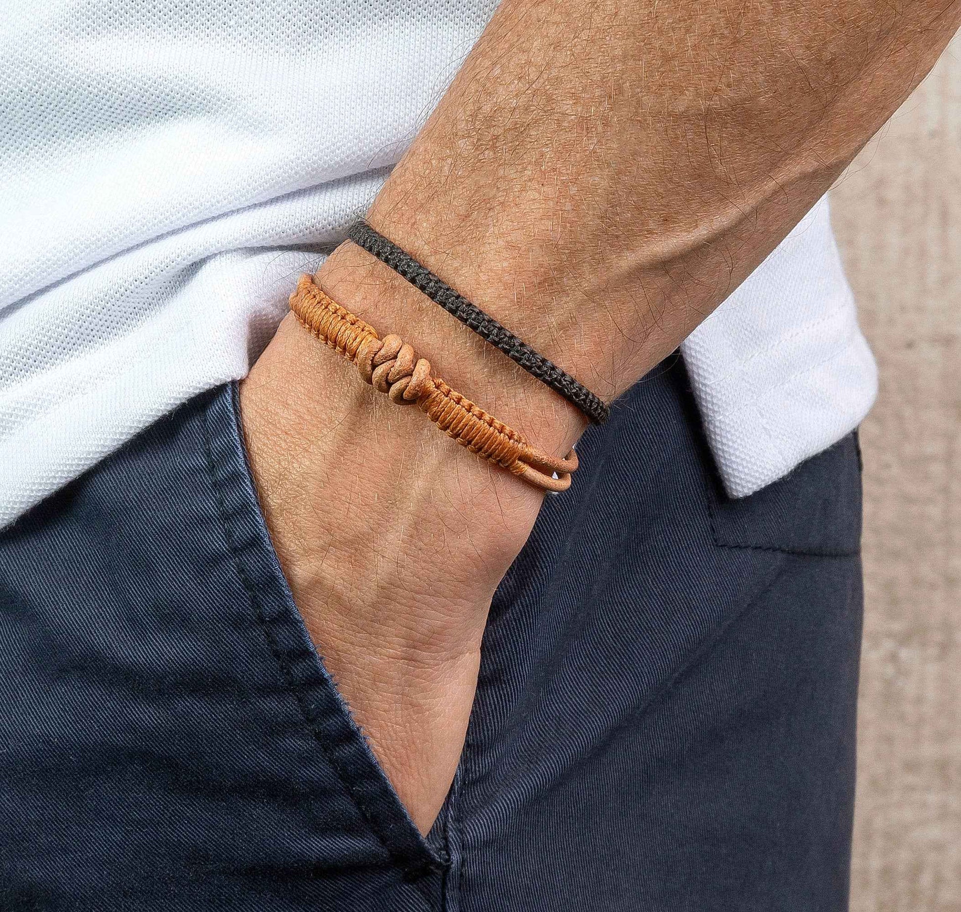 Men's Knot Bracelet | Leather Bracelet | Adjustable Bracelet