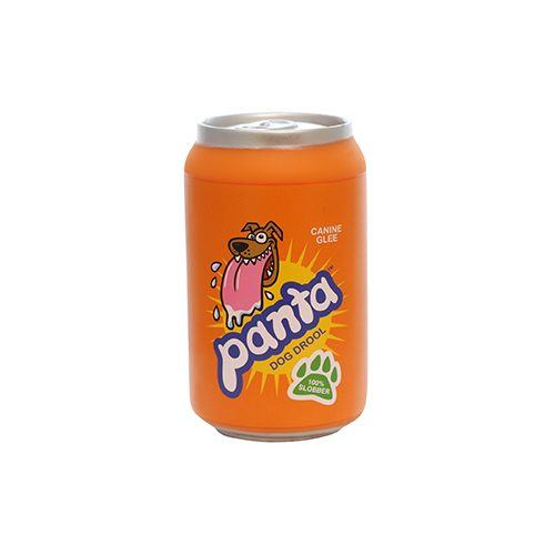 Silly Squeaker Soda Can Panta, Squeaky Novelty Dog Toy