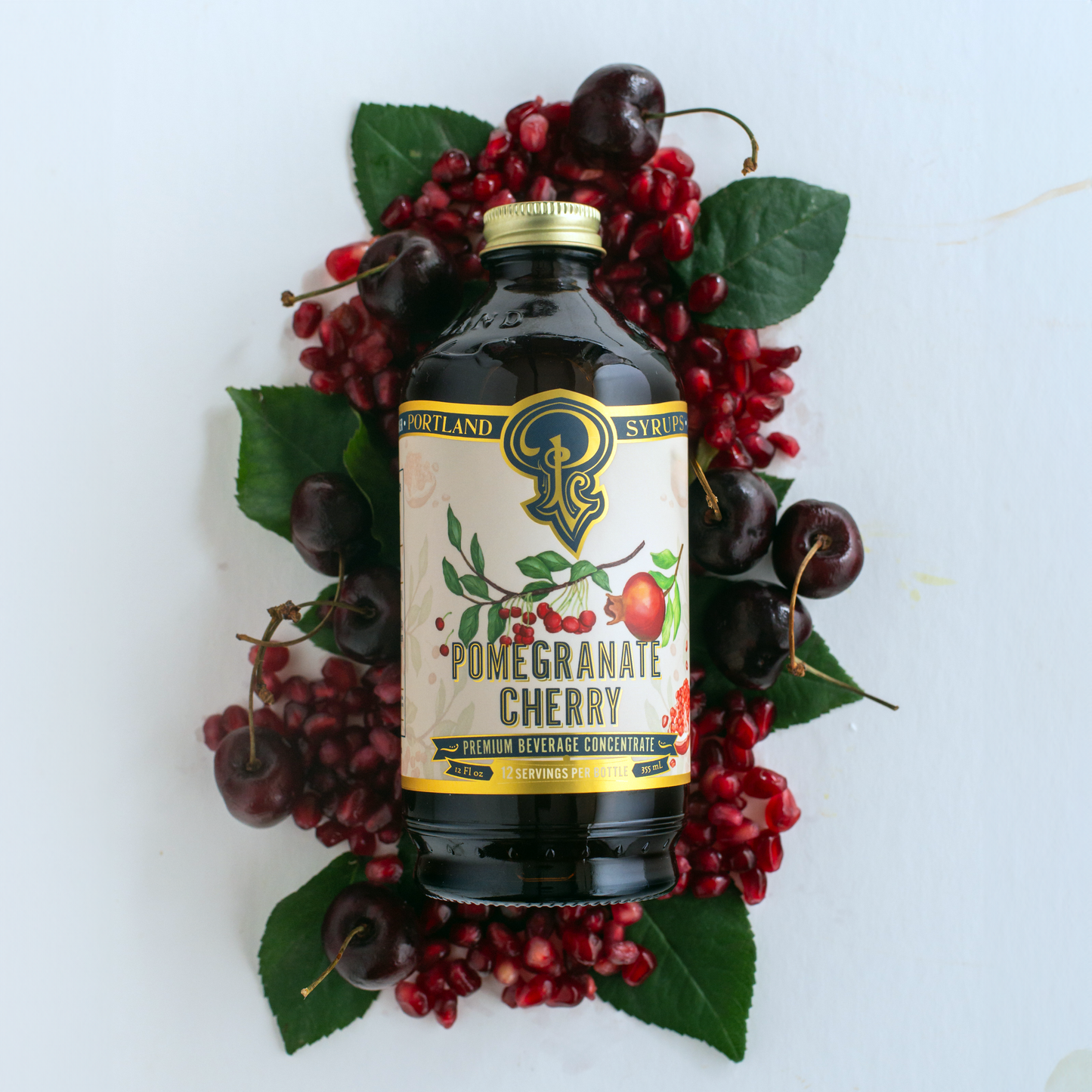 Pomegranate Cherry Syrup 3.4oz  - Cocktail / Mocktail Mixer