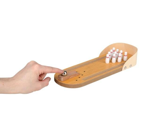 Mini Bowling Game - Marble and Pins - Tabletop Small Replic