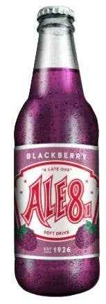 Ale-8 Blackberry Soda, 12oz Glass Bottle 12ct