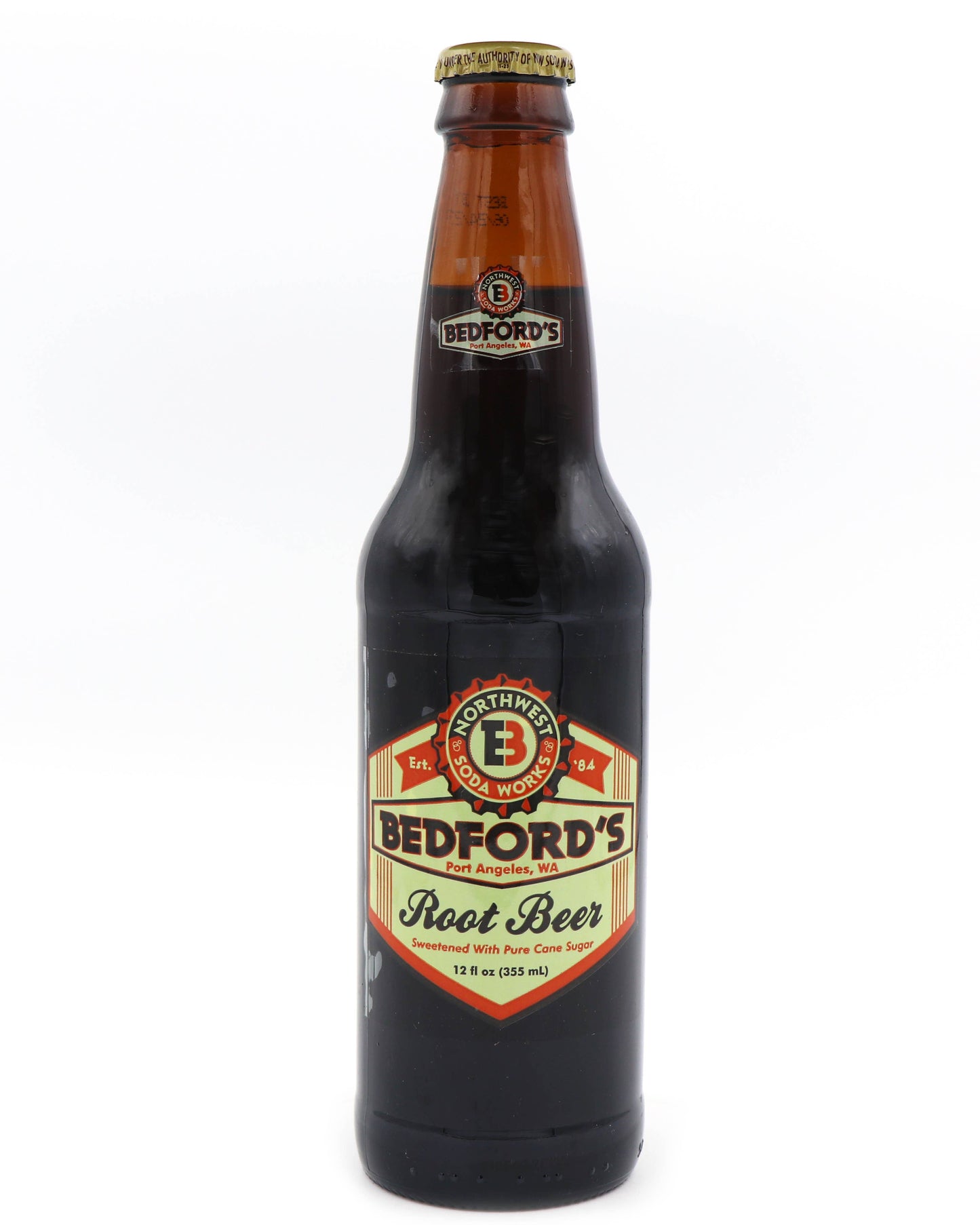 Bedford's Root Beer, 12oz Glass Bottle