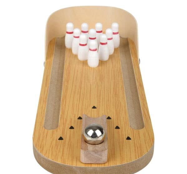 Mini Bowling Game - Marble and Pins - Tabletop Small Replic