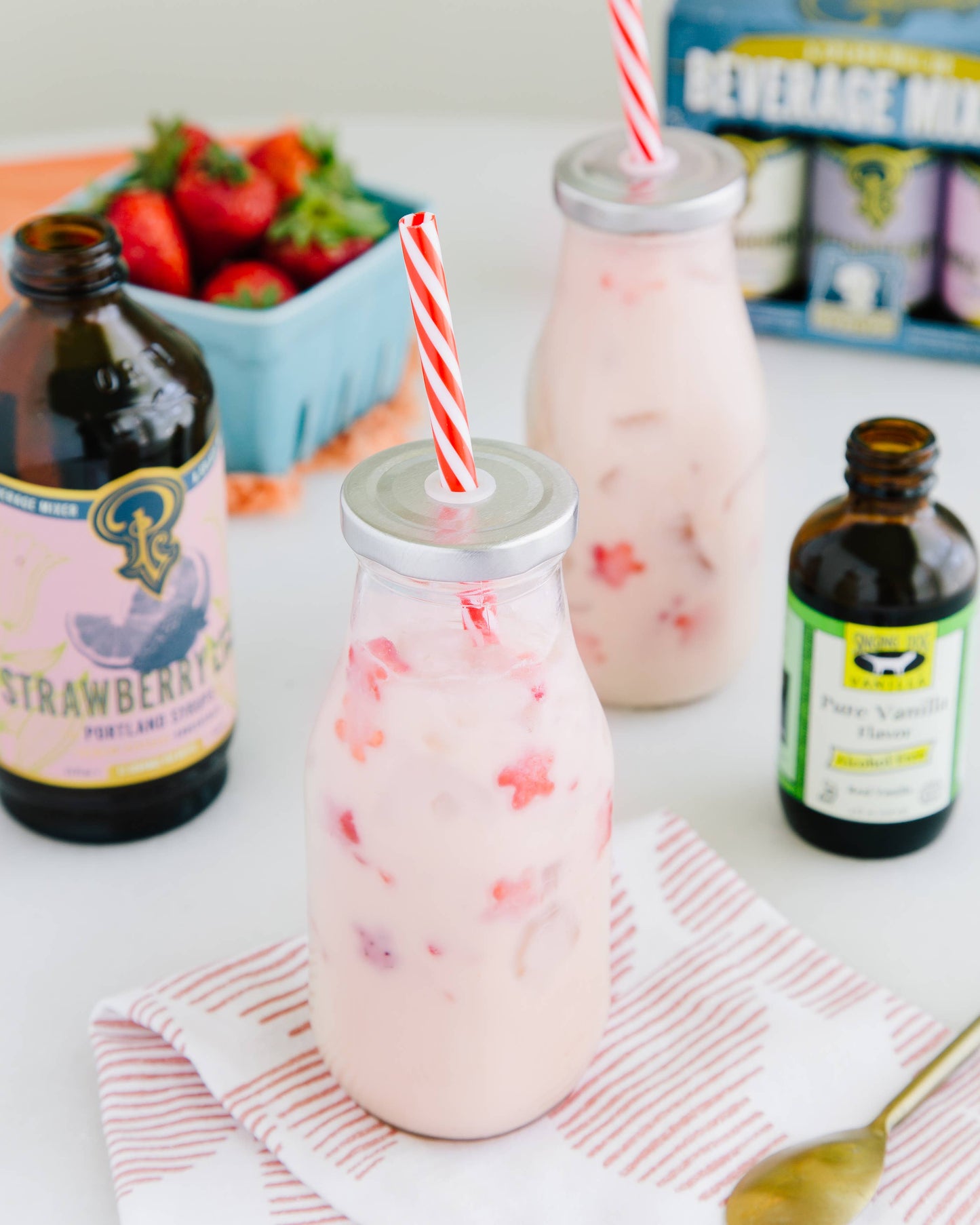 Strawberry Lemon Lime Syrup 3.4oz  - cocktail / mocktail mix