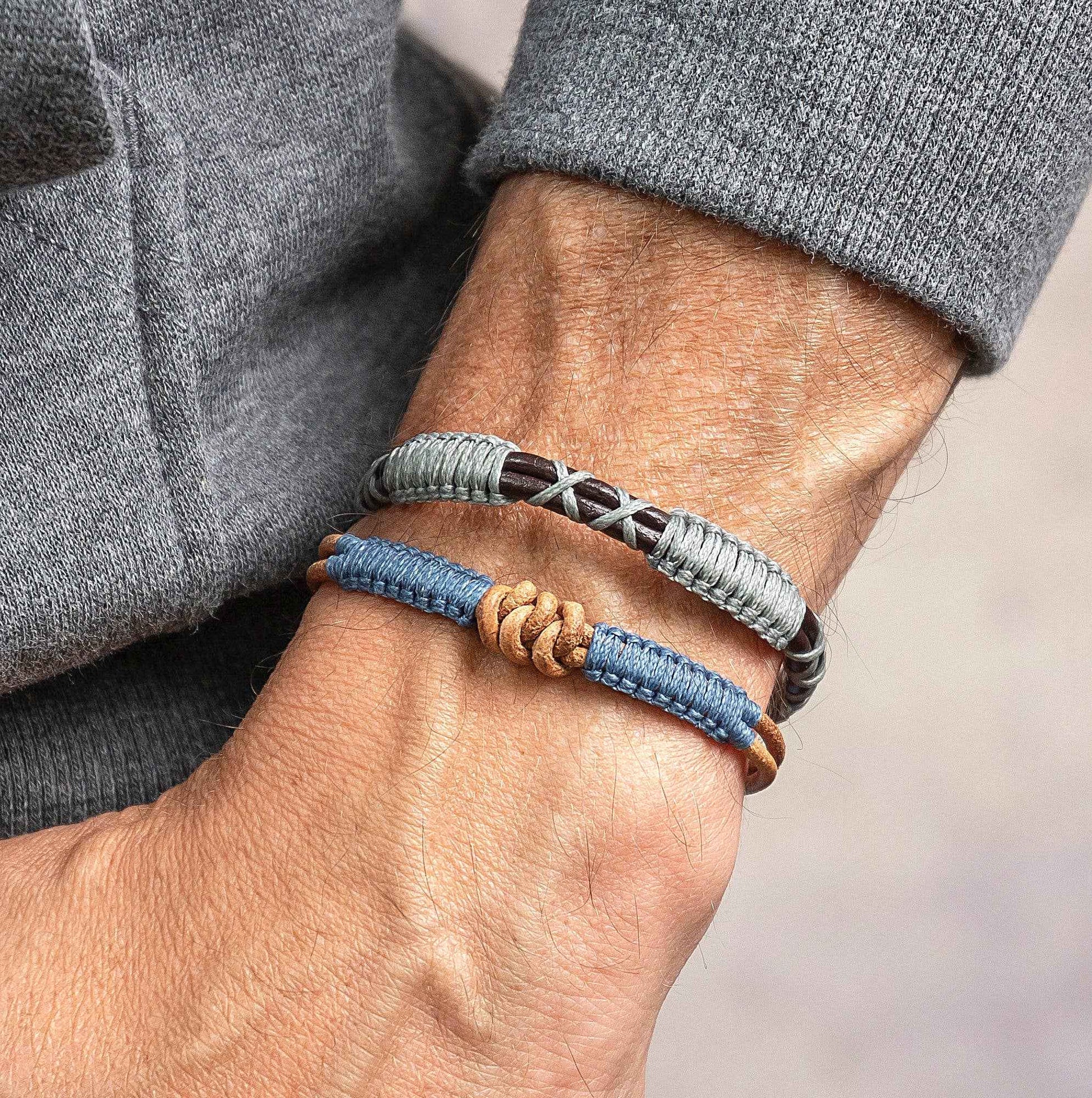 Men's Knot Bracelet | Leather Bracelet | Adjustable Bracelet