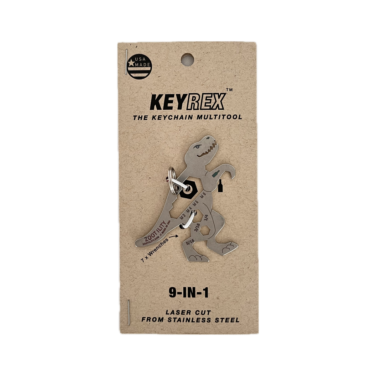 Key-Rex™ 9-in-1 Keychain Mult-Tool