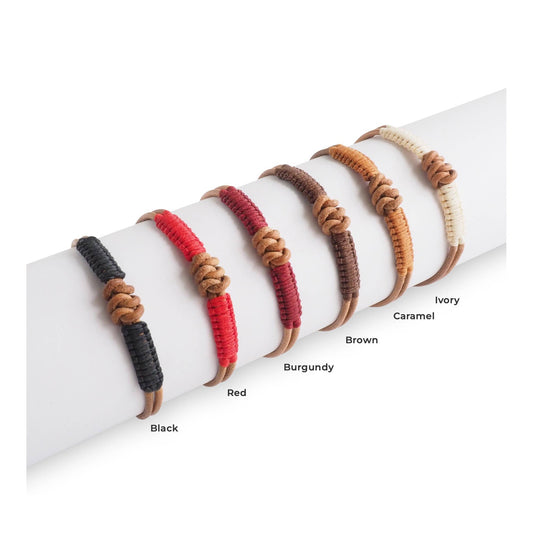 Men's Knot Bracelet | Leather Bracelet | Adjustable Bracelet