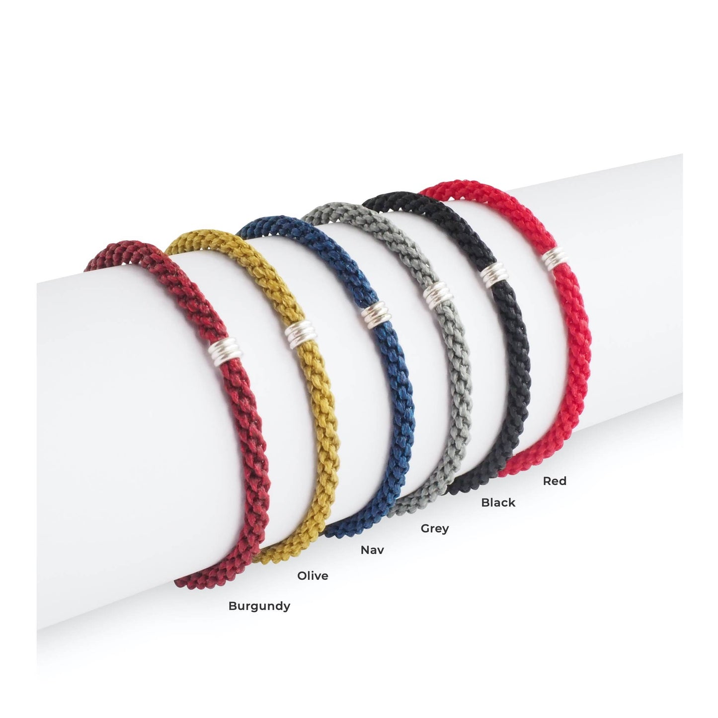 Men's Braided Bracelet | Rope Bracelet | Silver Bracelet |