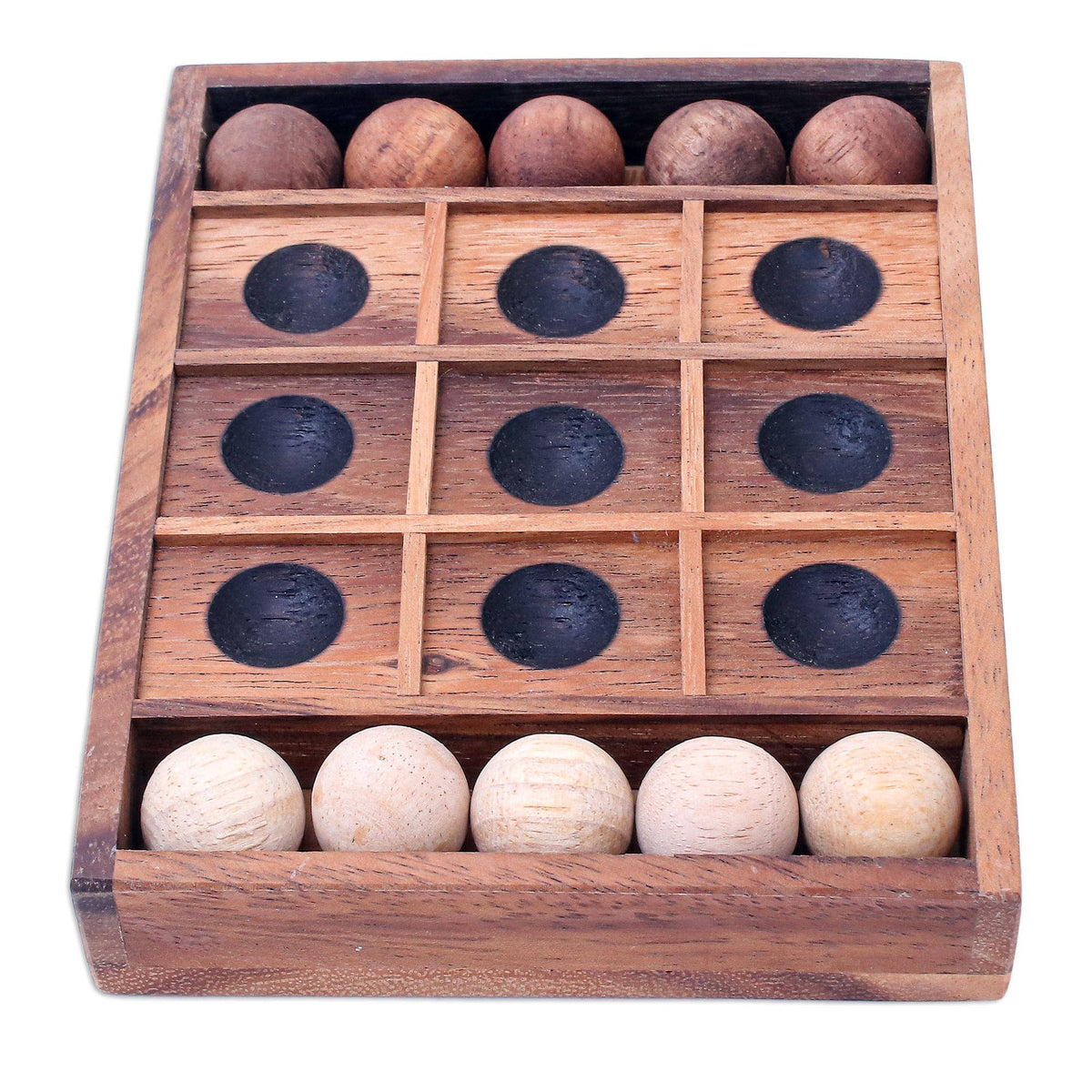 Novica Handmade Lucky Strike Wood Game