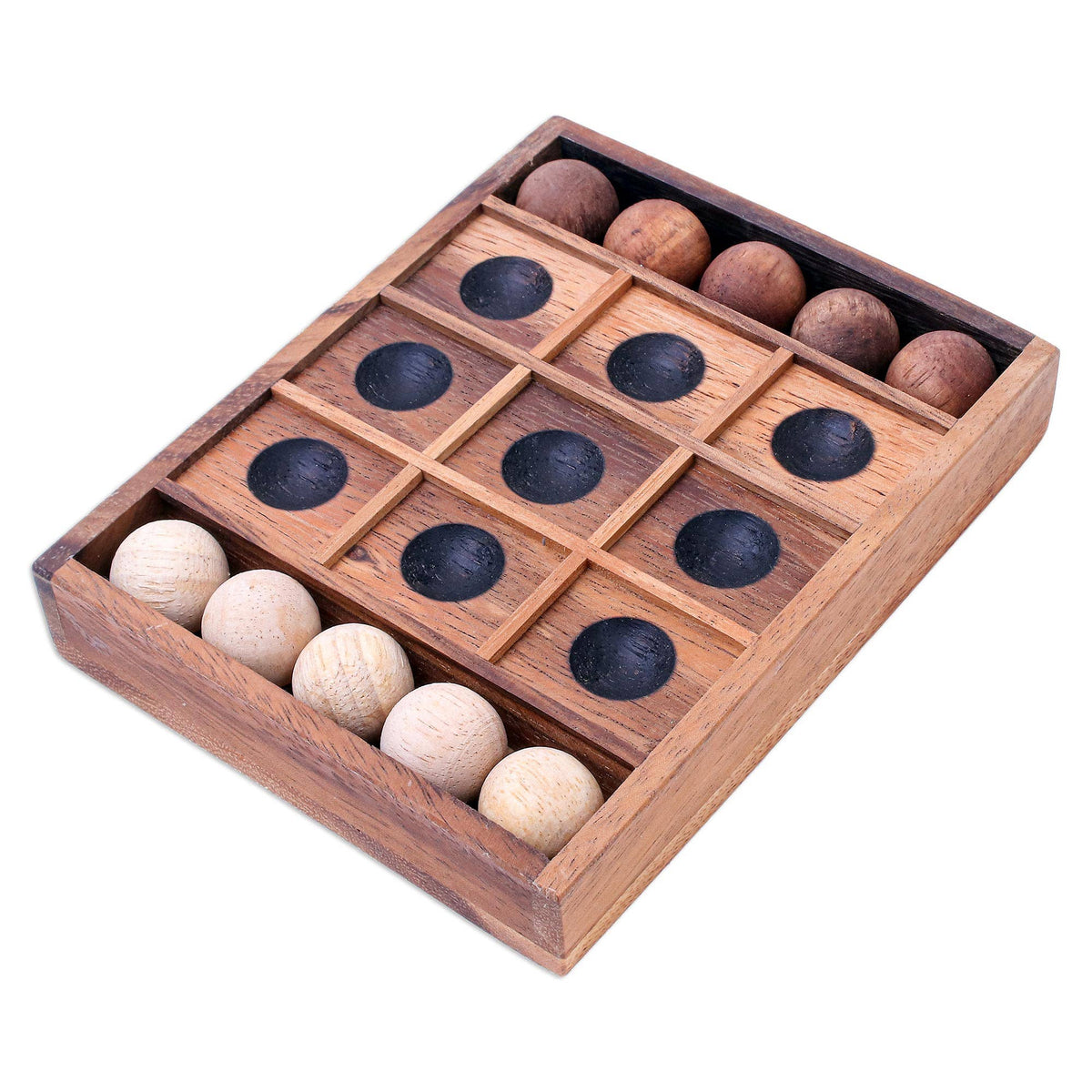 Novica Handmade Lucky Strike Wood Game