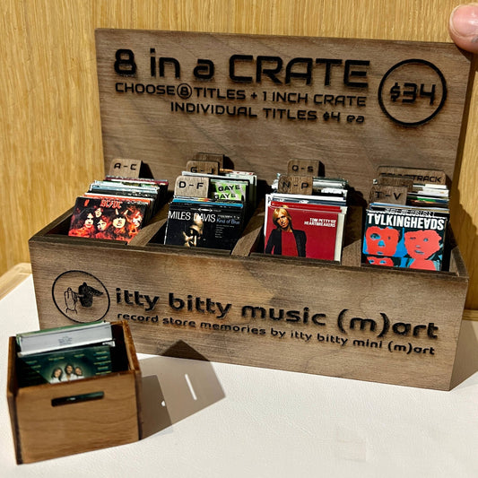 Mini Record Store '8 in a Crate' Starter Set 1:12 Scale