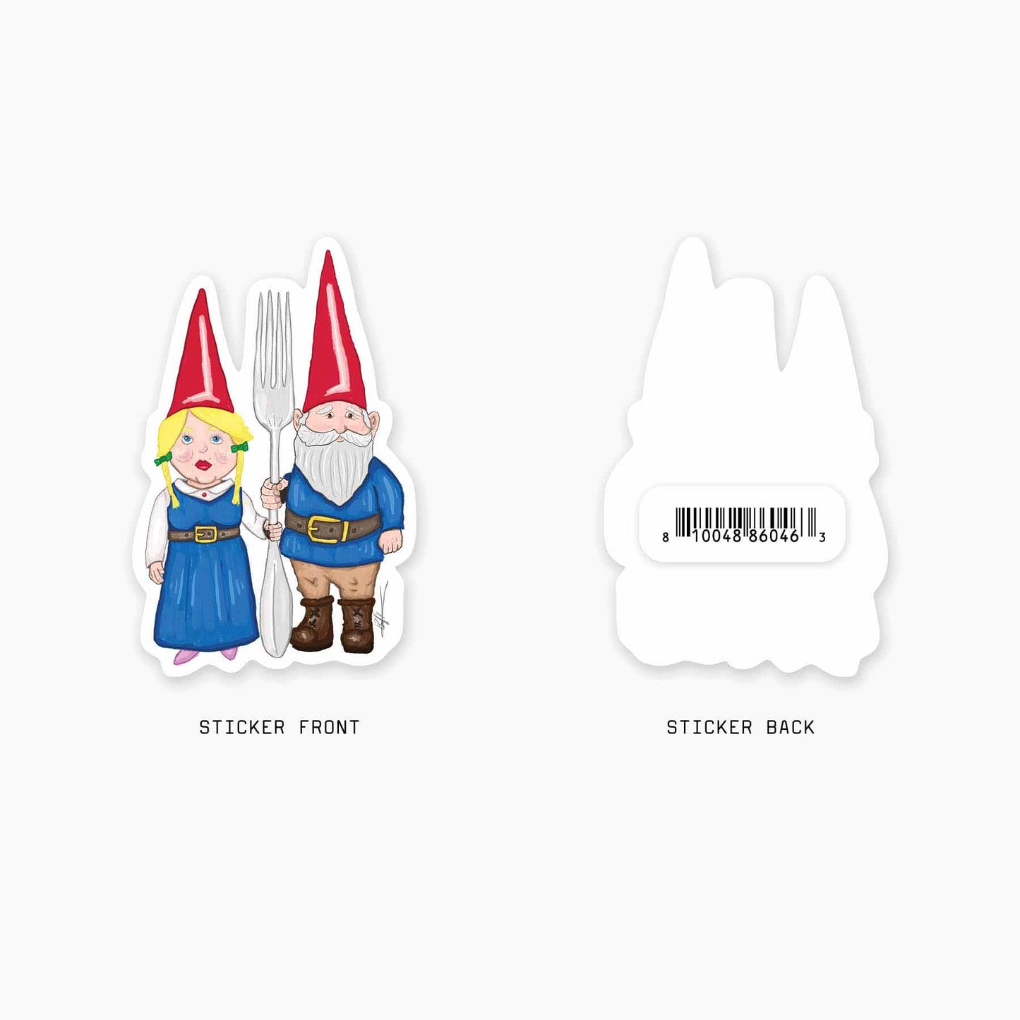 Gothic Gnomes - 3" Art Sticker