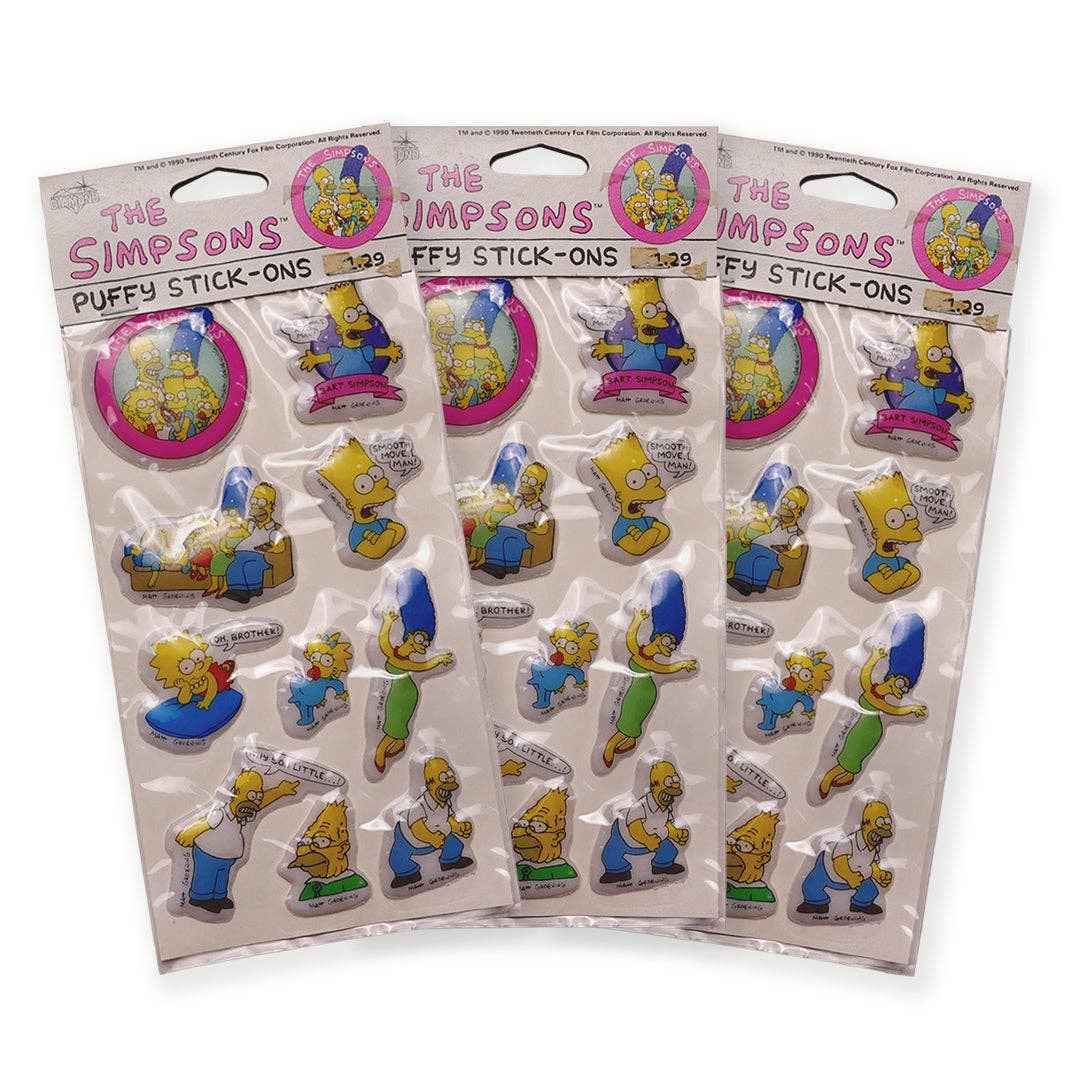 Simpsons Vintage Puffy Sticker Sheet