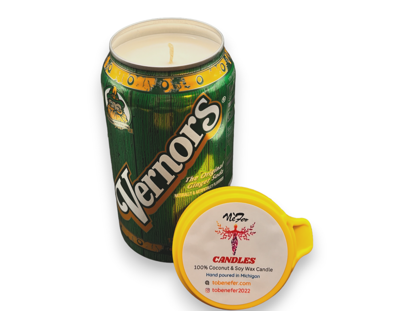 Vernors Ginger Soda Pop Soy Candle