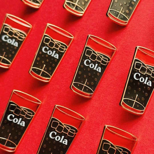 Red Cola Cup Enamel Pin