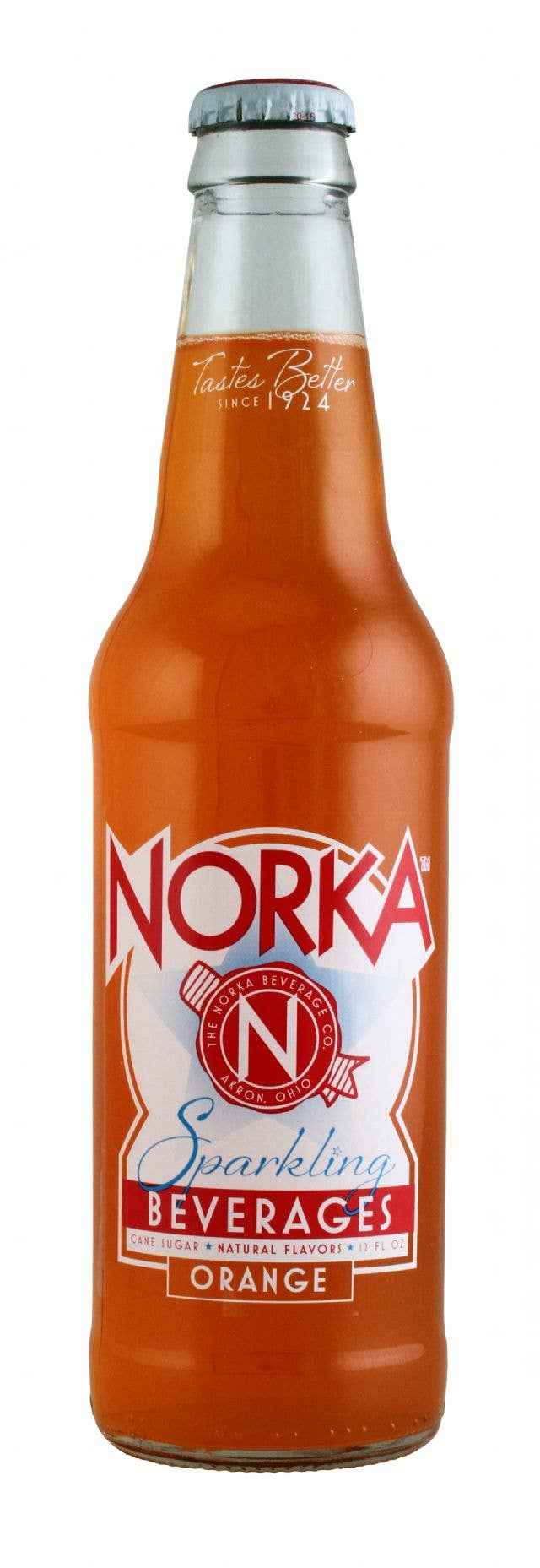 Norka Orange Soda, 12oz Glass Bottle 12ct
