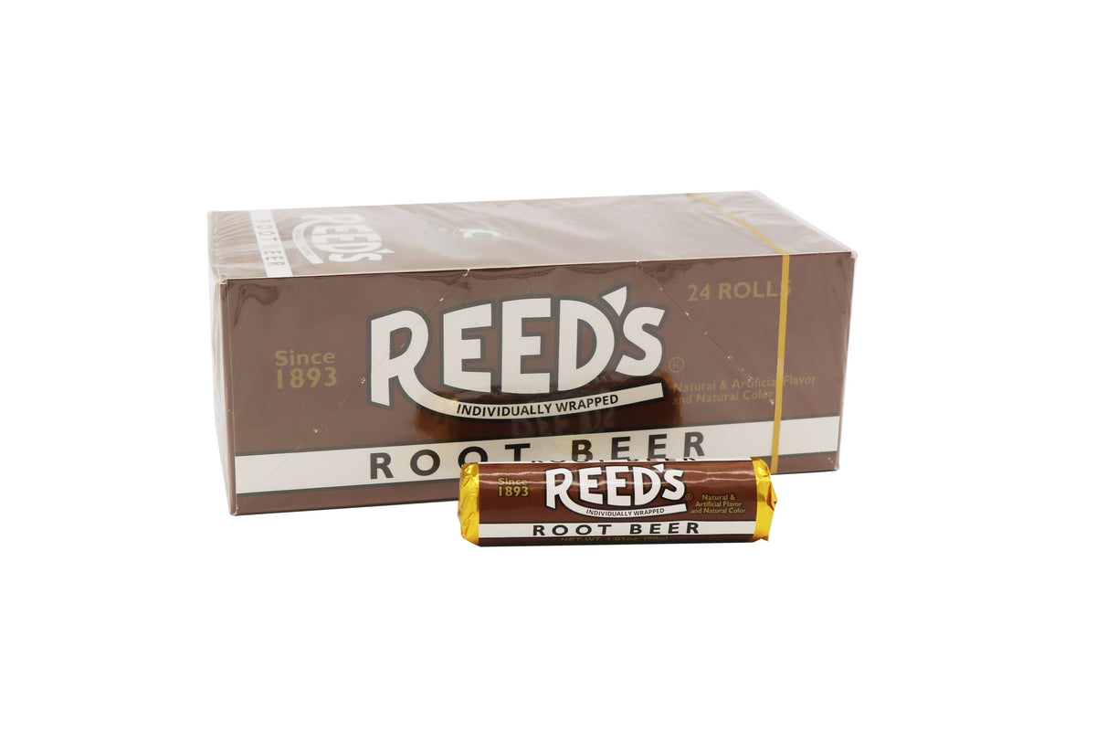 Reed's Candy Rolls Root Beer, 24ct