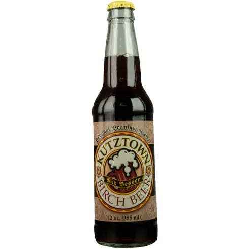 Kutztown Birch Beer Soda, 12oz Glass Bottle 12ct