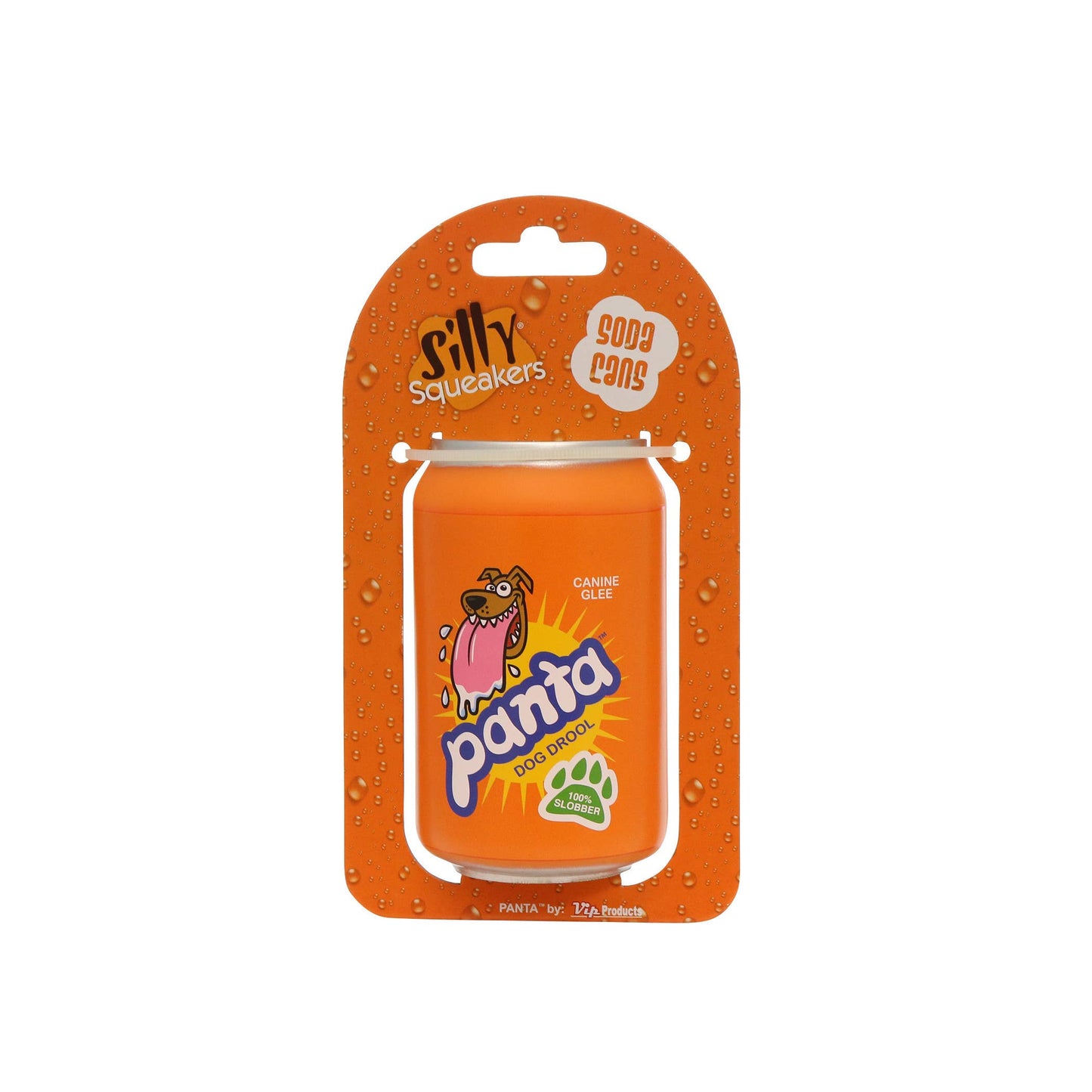 Silly Squeaker Soda Can Panta, Squeaky Novelty Dog Toy
