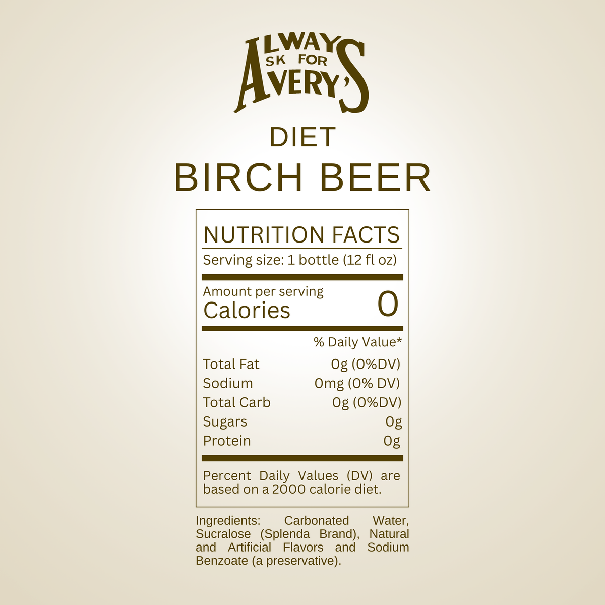 Diet Birch Beer