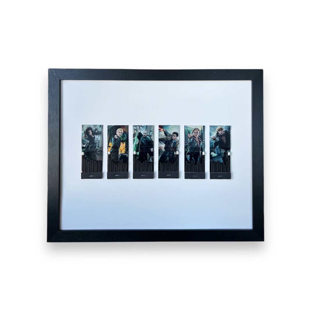 Harry Potter Set Matchbook Print  Framed 