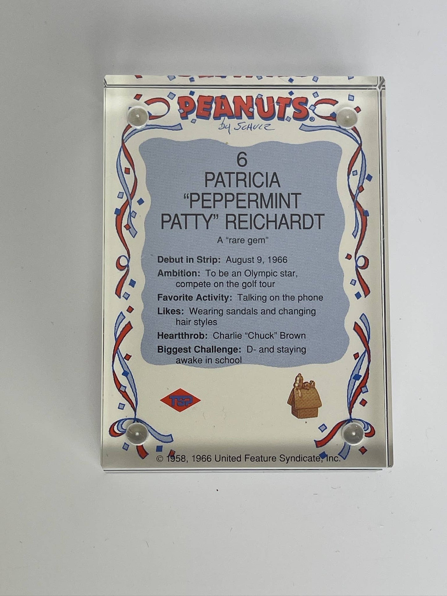 Vintage Snoopy + Peanuts Framed Trading Cards
