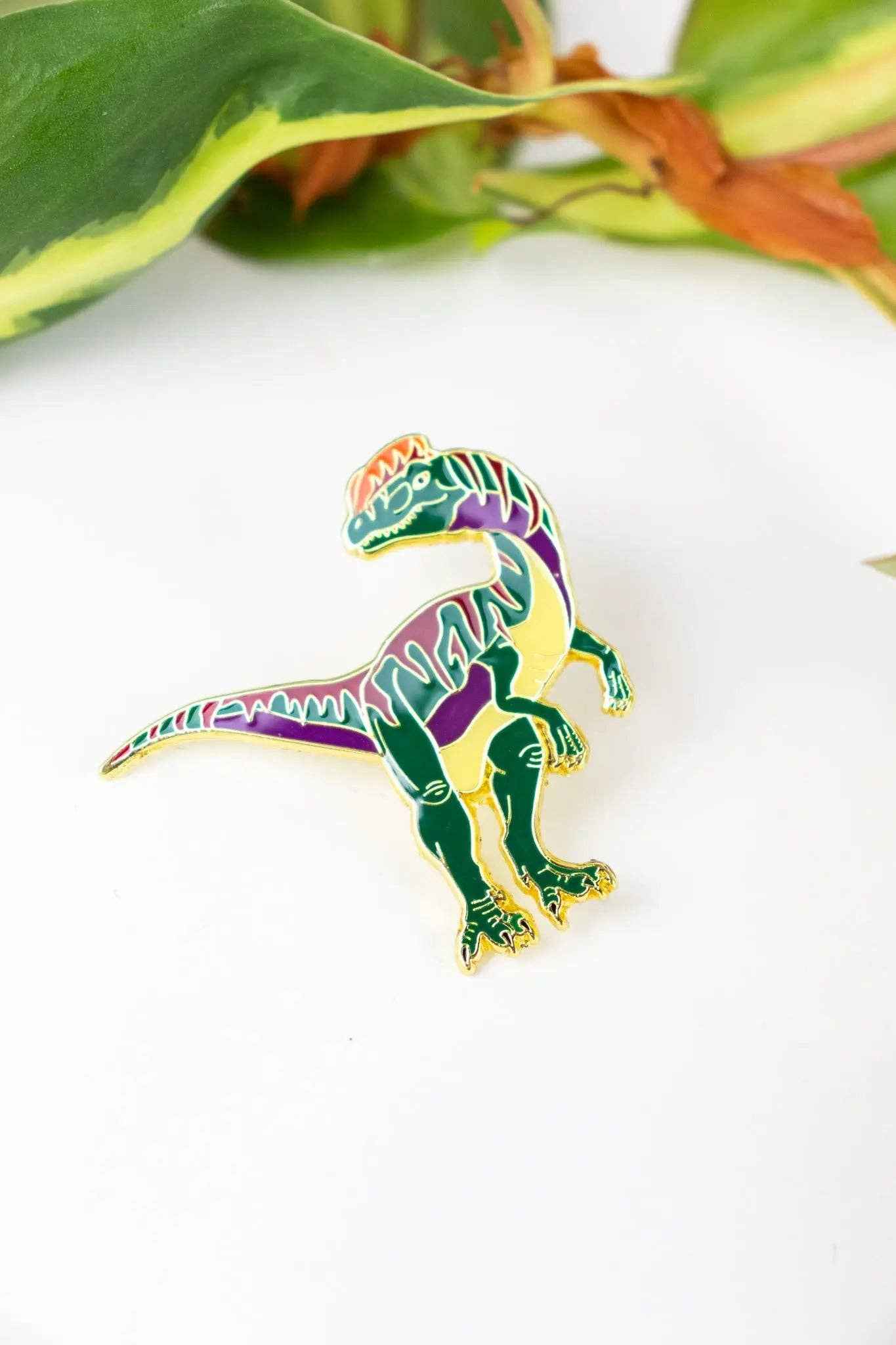 Dilophosaurus Enamel Pin (Dilophosaurus wetherilli)