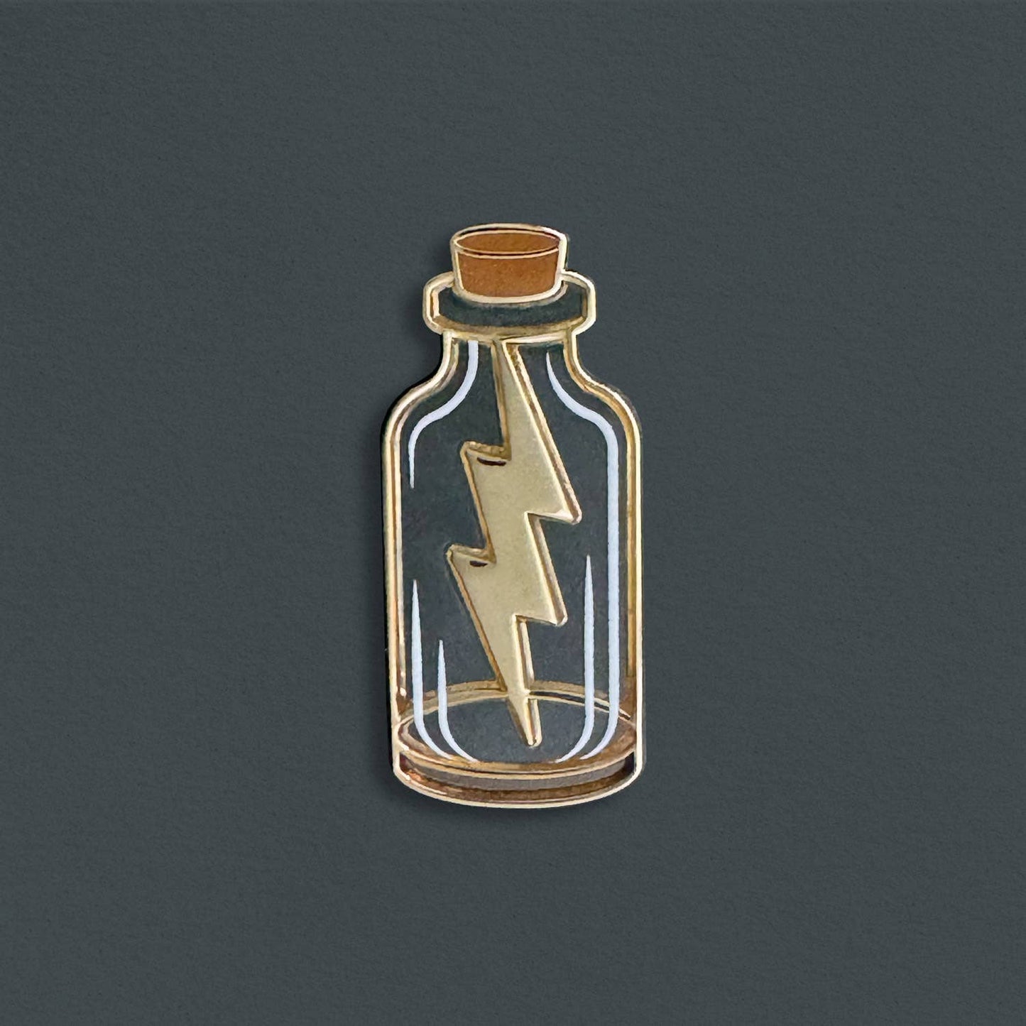 Lightning in a Bottle Enamel Pin