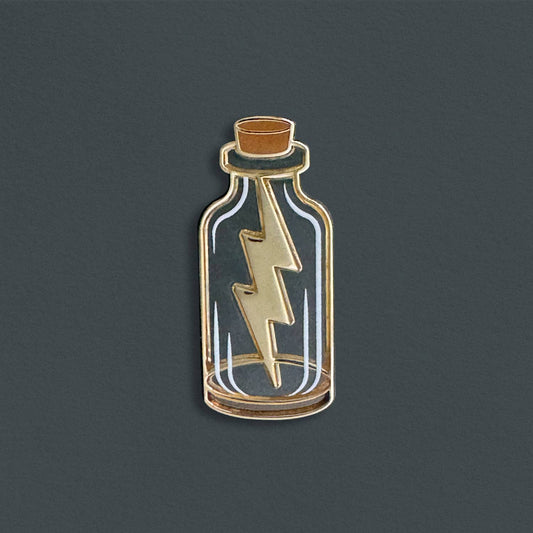 Lightning in a Bottle Enamel Pin