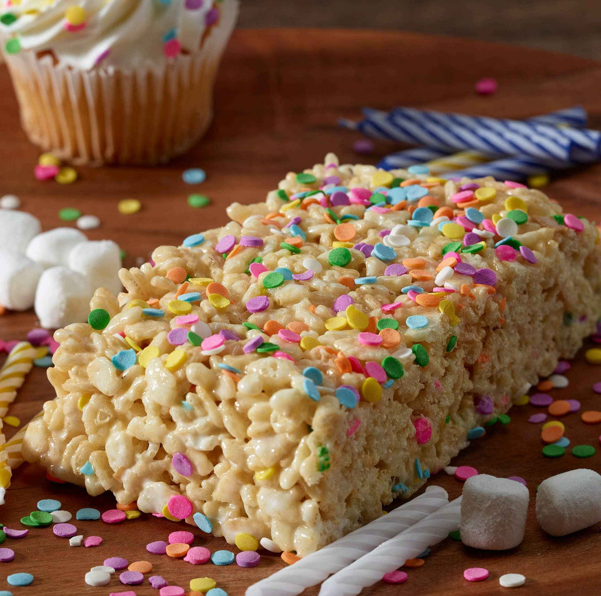Birthday Cake Crispie Treat