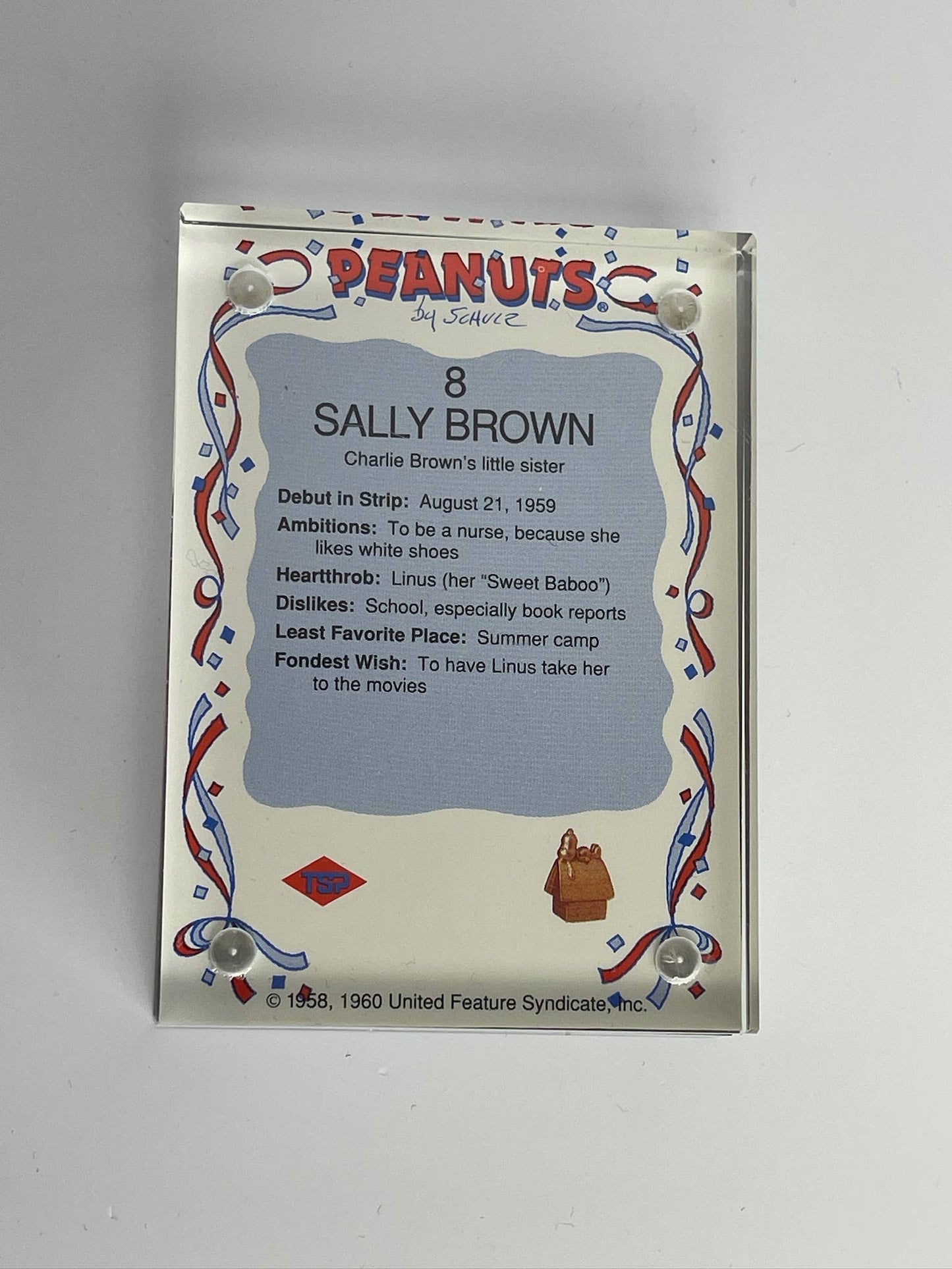 Vintage Snoopy + Peanuts Framed Trading Cards