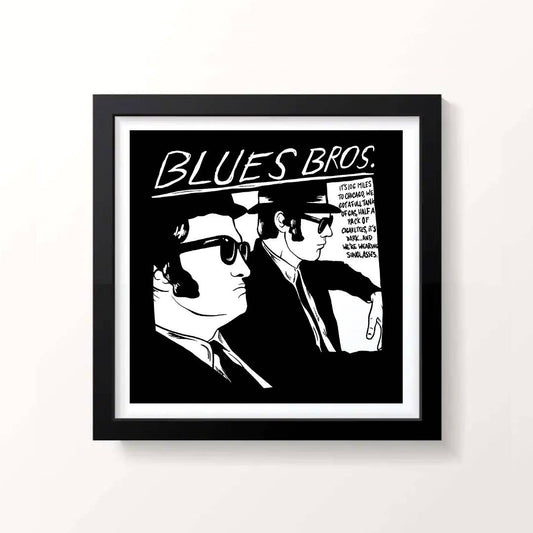 Sonic Blues 9 x 9 Print