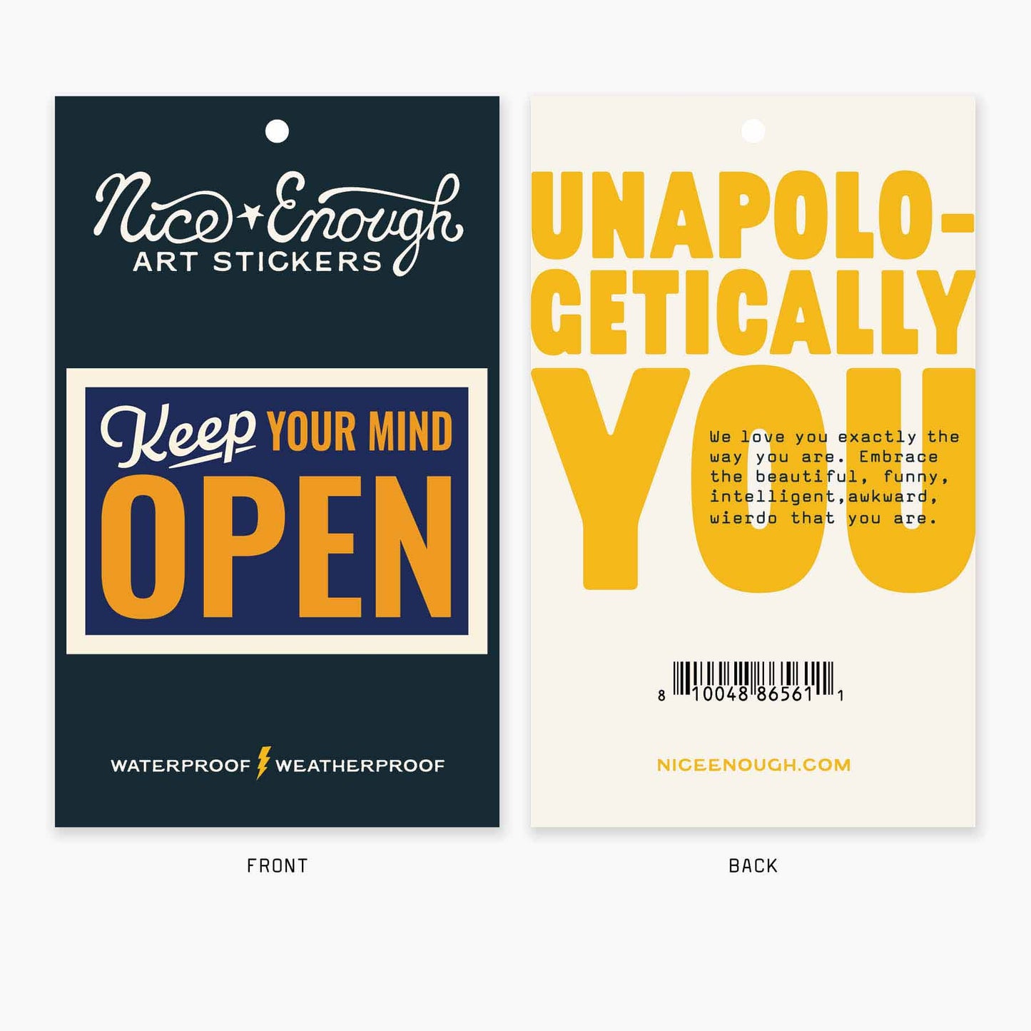 Open Mind - 3" Art Sticker