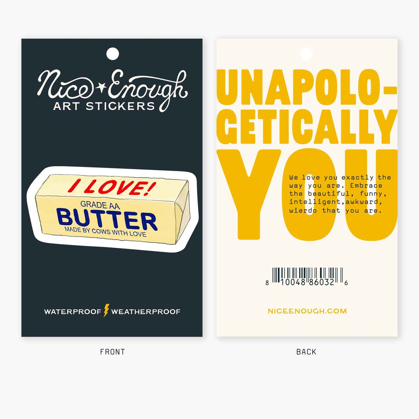 Butter - 3" Art Sticker