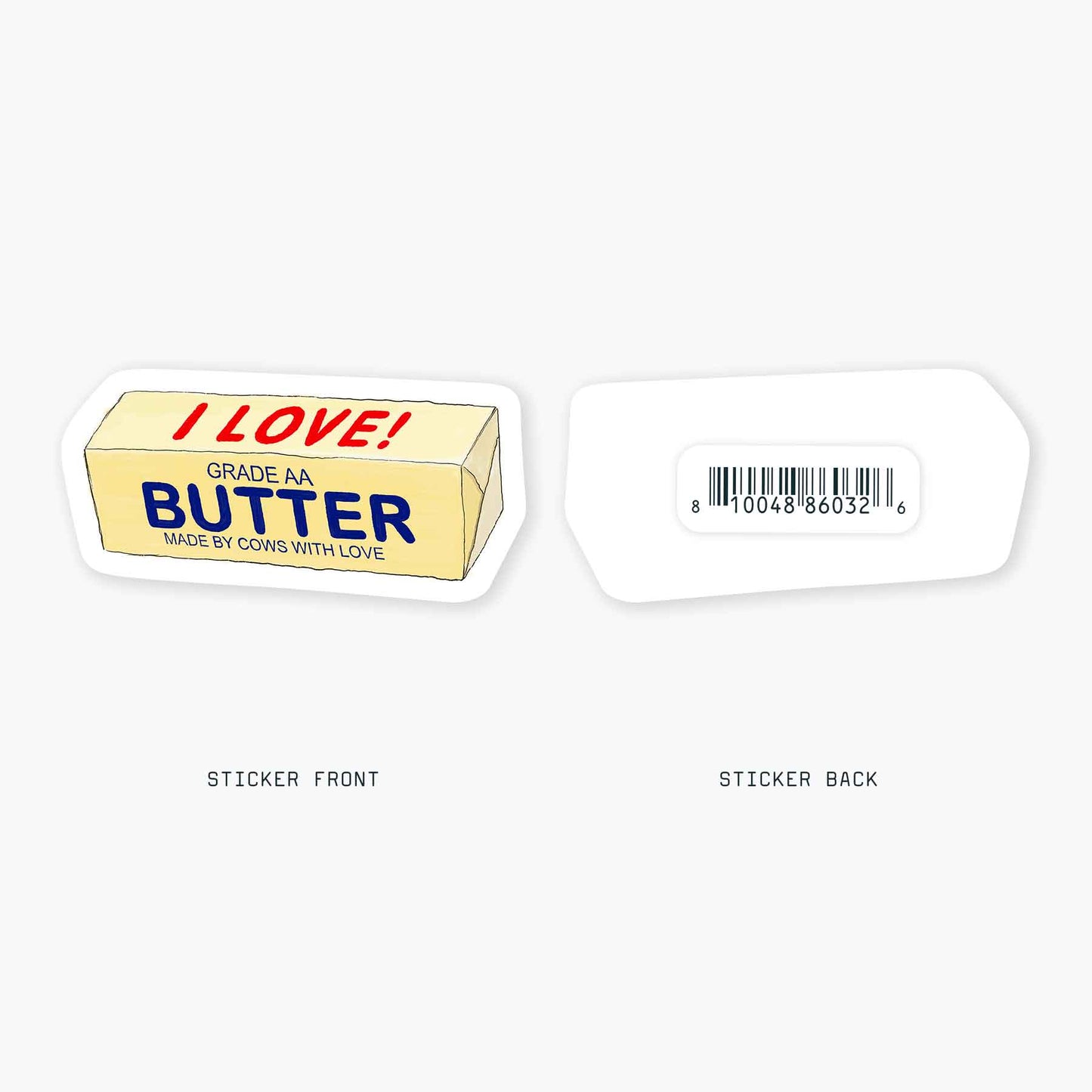 Butter - 3" Art Sticker