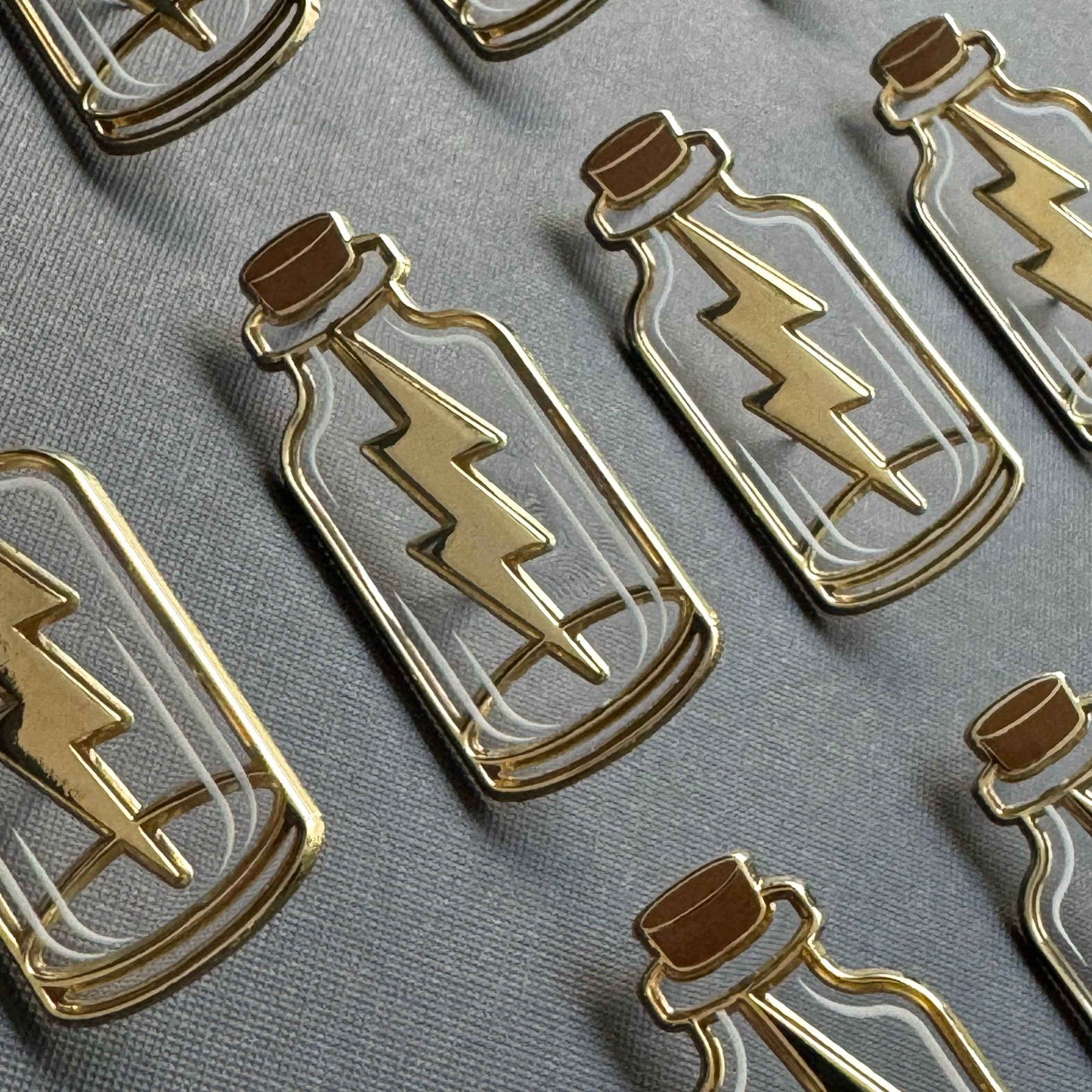 Lightning in a Bottle Enamel Pin
