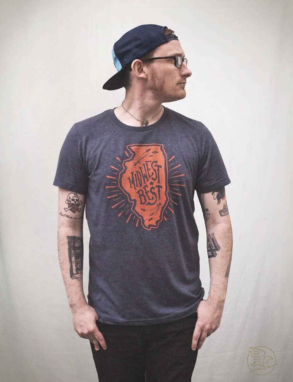 Midwest Best Tee - Navy
